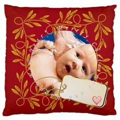 merry christmas, xmas, happy new year  - Large Cushion Case (Two Sides)