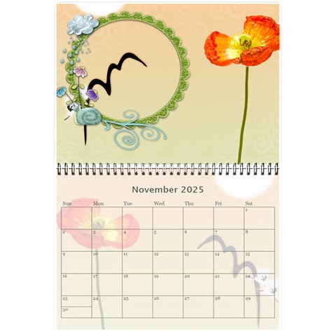 Flower Calendar By Joanne5 Nov 2025