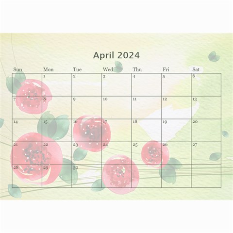 Flower Calendar By Joanne5 Aug 2024