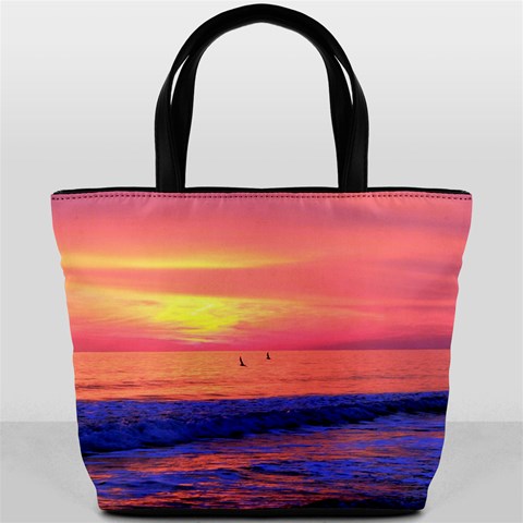 Custom Photo Bucket Bag By Jerri Ward Back