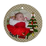 Christmas tree frame - Ornament (Round)