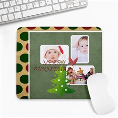 merry christmas - Large Mousepad