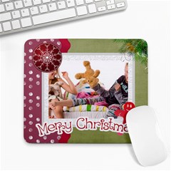 merry christmas - Large Mousepad