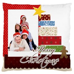 merry christmas - Large Cushion Case (Two Sides)