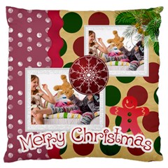 merry christmas - Large Cushion Case (One Side)