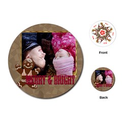 merry christmas - Playing Cards Single Design (Round) merry christmas - Playing Cards Single Design (Round)