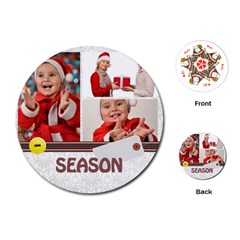 merry christmas - Playing Cards Single Design (Round) merry christmas - Playing Cards Single Design (Round)