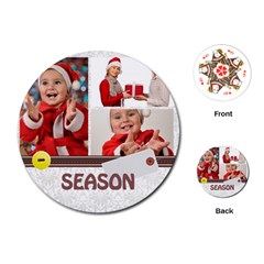 merry christmas - Playing Cards Single Design (Round)