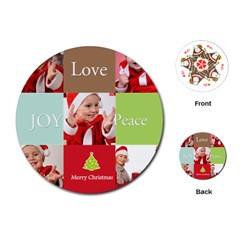 merry christmas - Playing Cards Single Design (Round)