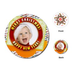 merry christmas - Playing Cards Single Design (Round)