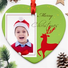 merry christmas - Ornament (Heart)