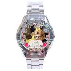 merry christmas - Stainless Steel Analogue Watch merry christmas - Stainless Steel Analogue Watch