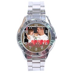 merry christmas - Stainless Steel Analogue Watch