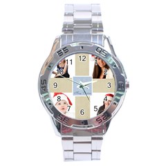 merry christmas - Stainless Steel Analogue Watch