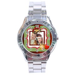 merry christmas - Stainless Steel Analogue Watch merry christmas - Stainless Steel Analogue Watch