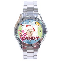 merry christmas - Stainless Steel Analogue Watch merry christmas - Stainless Steel Analogue Watch