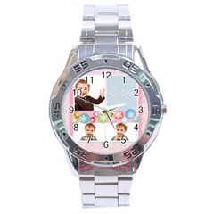 merry christmas - Stainless Steel Analogue Watch merry christmas - Stainless Steel Analogue Watch
