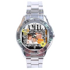 merry christmas - Stainless Steel Analogue Watch