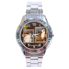 merry christmas - Stainless Steel Analogue Watch