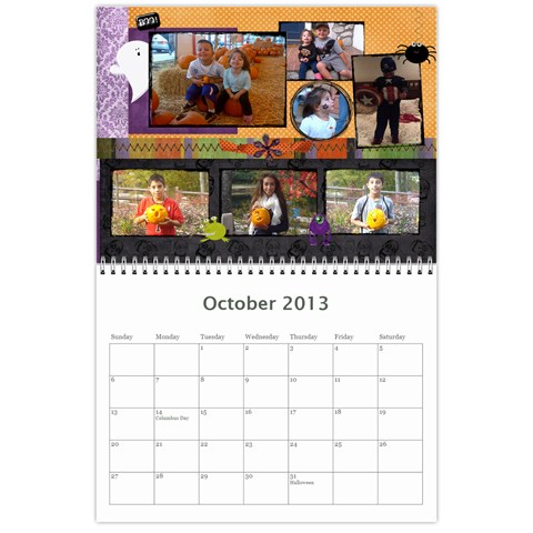 Calendar 2013 By Karen Betancourt Oct 2013
