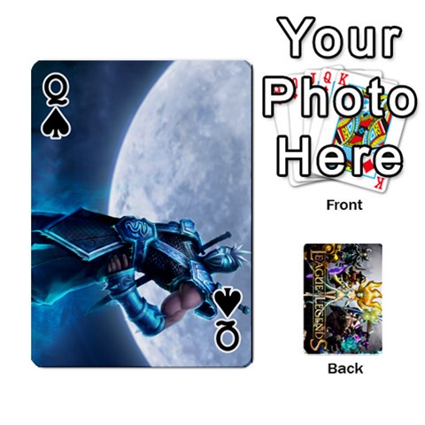 Queen Lol Cards By Dillon Front - SpadeQ