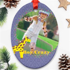 merry christmas, happy new year - Ornament (Oval)