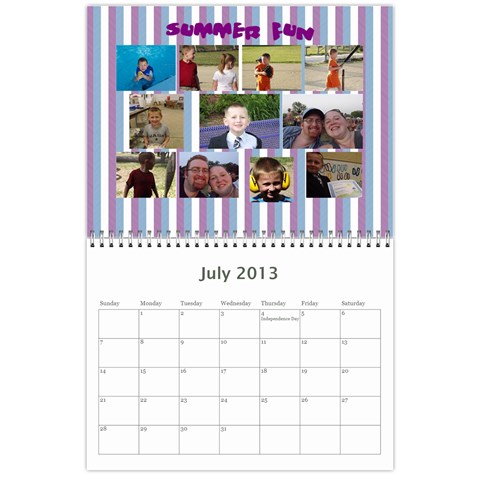 Pats Calander By Tracy Jul 2013