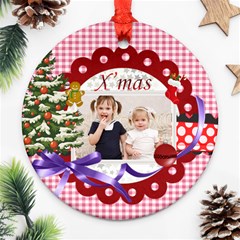 xmas - Round Ornament (Two Sides)