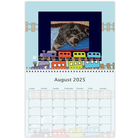 Memory  Calendar 2025 By Kim Blair Aug 2025