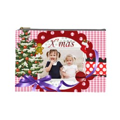 merry christmas - Cosmetic Bag (Large)