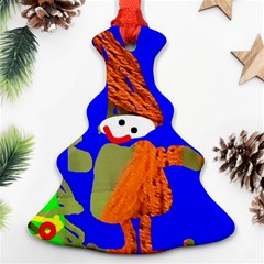 christmas tree 4 (your own text) - Christmas Tree Ornament (Two Sides)