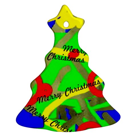 Christmas Tree 4 (your Own Text) By Riksu Back