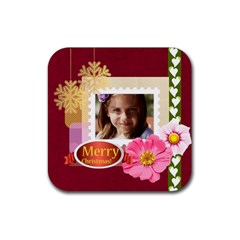 merry christmas - Rubber Coaster (Square) merry christmas - Rubber Coaster (Square)