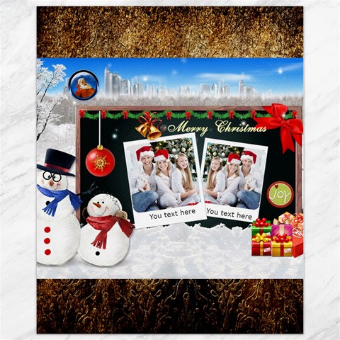Christmas Canvas 11  X 14   By Joanne5 10.95 x13.48  Canvas - 1