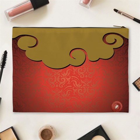 Christmas Cosmetic Bag (xl)  By Joanne5 Back
