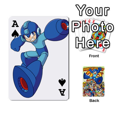 Ace Mega Man By Cheesedork Front - SpadeA