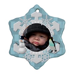 Winter Snowflake Ornament (1 Sided) - Ornament (Snowflake)