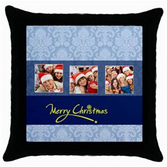merry christmas (5 styles) - Throw Pillow Case (Black) merry christmas (5 styles) - Throw Pillow Case (Black)
