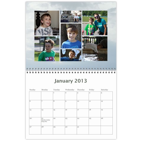 2013 Calendar By Bridget Jan 2013