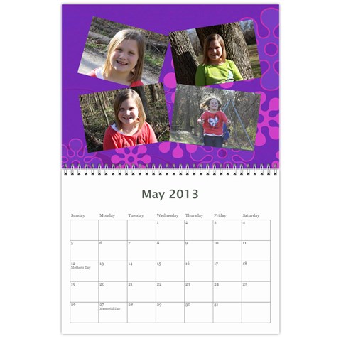 2013 Calendar By Bridget May 2013