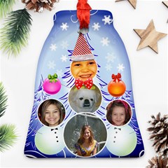 snowman family bell ornament - Ornament (Bell)