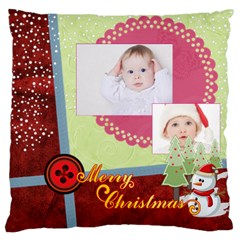 merry christmas - Large Cushion Case (Two Sides)