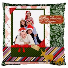 merry christmas - Large Cushion Case (Two Sides)