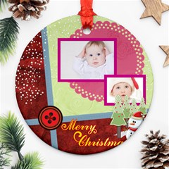 merry christmas - Ornament (Round)