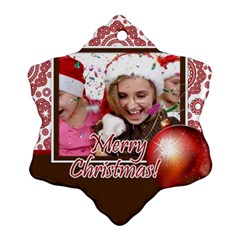 merry christmas - Ornament (Snowflake)