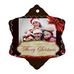 merry christmas - Ornament (Snowflake)