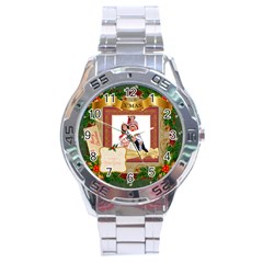 merry christmas - Stainless Steel Analogue Watch