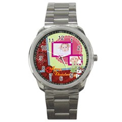 merry christmas - Sport Metal Watch