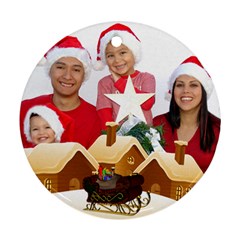 Christmas Family Round Ornament - Ornament (Round)