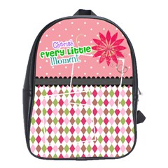 Cherish every little moment. - School Bag (Large)